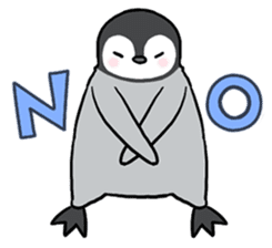 Healthy baby penguin sticker #2912192