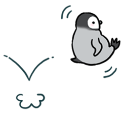 Healthy baby penguin sticker #2912220