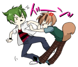 Human face Animal boy Takao sticker #2912818