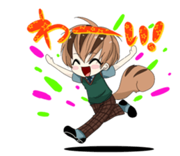 Human face Animal boy Takao sticker #2912820