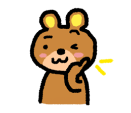 Sticker of bear that the gesture sticker #2913029