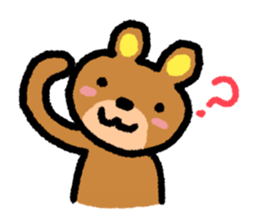 Sticker of bear that the gesture sticker #2913044