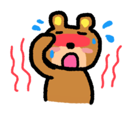 Sticker of bear that the gesture sticker #2913056