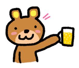 Sticker of bear that the gesture sticker #2913059