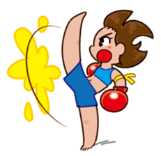 Muay Thai Girl sticker #2913191