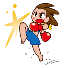 Muay Thai Girl sticker #2913195