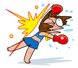 Muay Thai Girl sticker #2913217