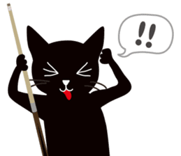 The black cat "Mee" #2 sticker #2913429