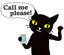 The black cat "Mee" #2 sticker #2913430