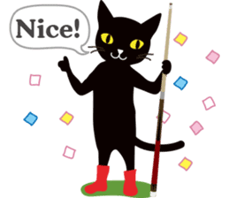 The black cat "Mee" #2 sticker #2913438