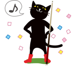The black cat "Mee" #2 sticker #2913440