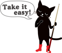 The black cat "Mee" #2 sticker #2913441