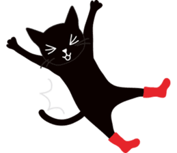 The black cat "Mee" #2 sticker #2913444