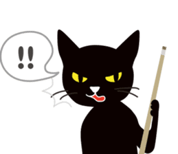The black cat "Mee" #2 sticker #2913446