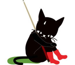 The black cat "Mee" #2 sticker #2913447