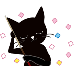 The black cat "Mee" #2 sticker #2913449