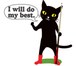 The black cat "Mee" #2 sticker #2913451