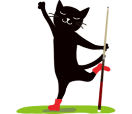 The black cat "Mee" #2 sticker #2913452