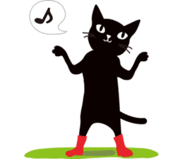 The black cat "Mee" #2 sticker #2913454