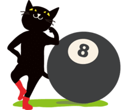 The black cat "Mee" #2 sticker #2913455