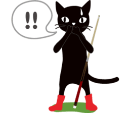 The black cat "Mee" #2 sticker #2913465