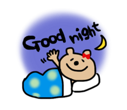 red ribbon bear sticker #2913592