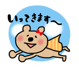 red ribbon bear sticker #2913597