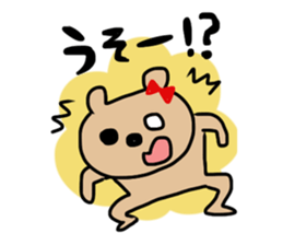 red ribbon bear sticker #2913600