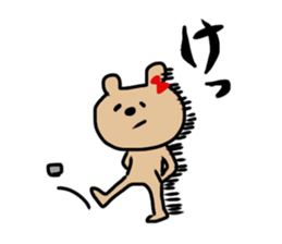 red ribbon bear sticker #2913603
