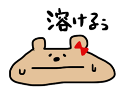 red ribbon bear sticker #2913620