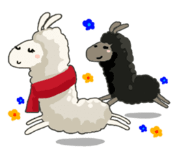 Llama in Love: Happy Valentine sticker #2913645