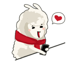 Llama in Love: Happy Valentine sticker #2913655