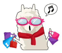 Llama in Love: Happy Valentine sticker #2913656