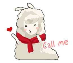 Llama in Love: Happy Valentine sticker #2913657