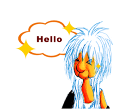 rock old woman sticker #2913870