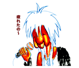 rock old woman sticker #2913873