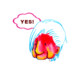 rock old woman sticker #2913874