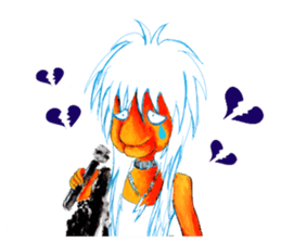 rock old woman sticker #2913878