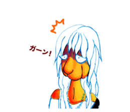 rock old woman sticker #2913880