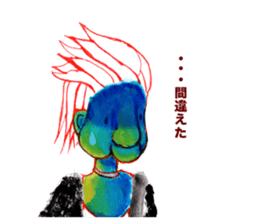 rock old woman sticker #2913882