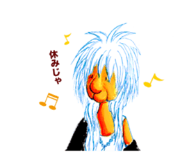 rock old woman sticker #2913885