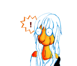 rock old woman sticker #2913889