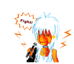 rock old woman sticker #2913892