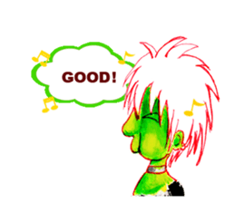 rock old woman sticker #2913895