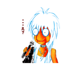 rock old woman sticker #2913898