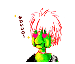 rock old woman sticker #2913900