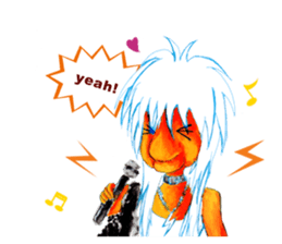rock old woman sticker #2913901