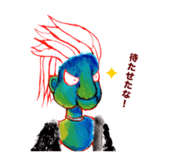 rock old woman sticker #2913904