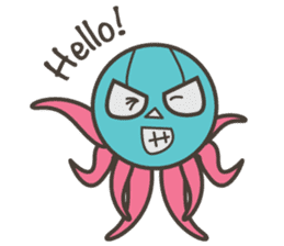 Masked Octopus sticker #2915429