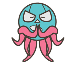 Masked Octopus sticker #2915430